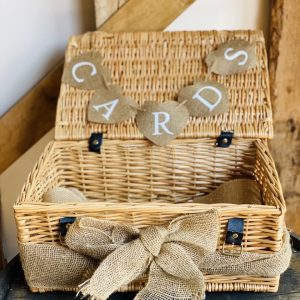 Card Basket with Hessian Bow