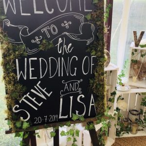 Welcome to Our Wedding Chalkboard