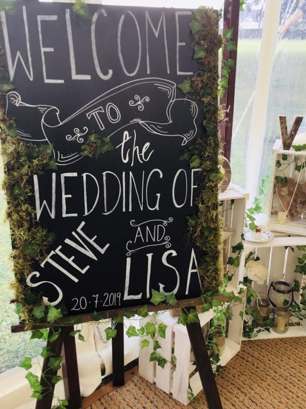 Welcome to Our Wedding Chalkboard