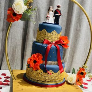Gold Hooped Cake Stand