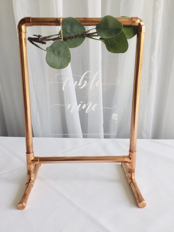 Copper Table Number