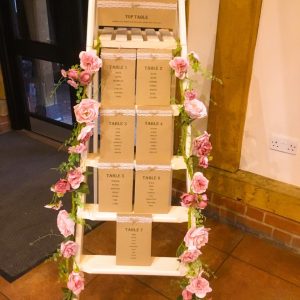Cream Ladder Table Plan