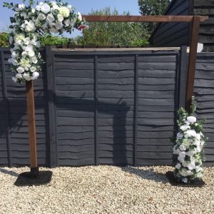 Dark Wood Rustic Arch