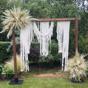 Dark Wood Rustic Arch