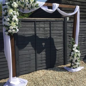 Dark Wood Rustic Arch