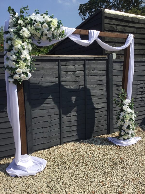 Dark Wood Rustic Arch