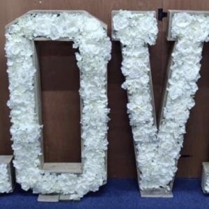 Floral LOVE letters