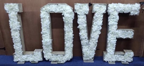 Floral LOVE letters