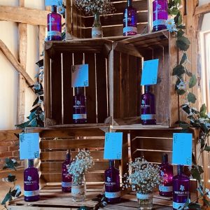 Large Crate Table Plan with Bottles