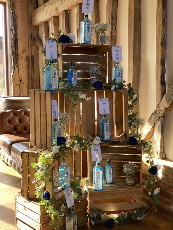 Large Crate Table Plan with Bottles - Image 2