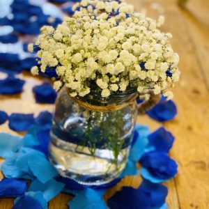 Glass Jars Filled with Fresh Gyp