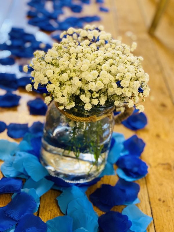 Glass Jars Filled with Fresh Gyp