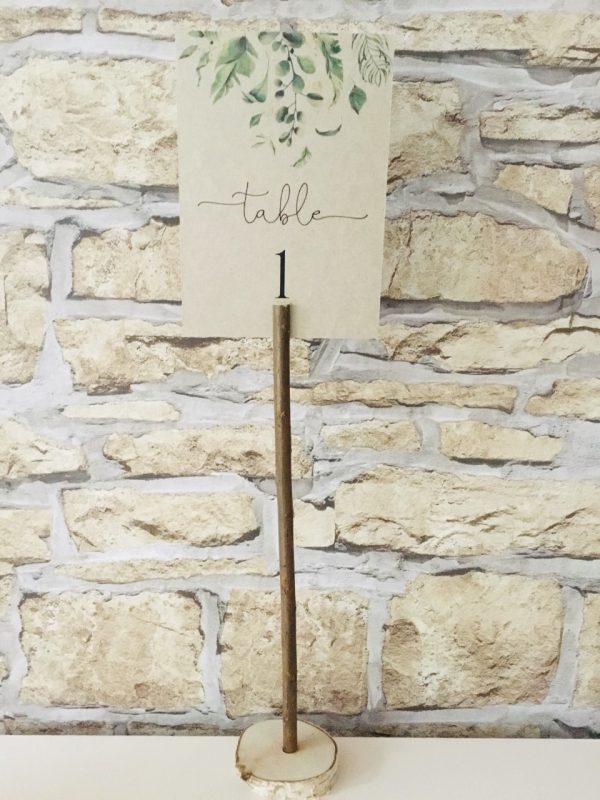 Kraft Table Number/Name Cards