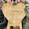 Light Wood Welcome to Our Wedding Sign