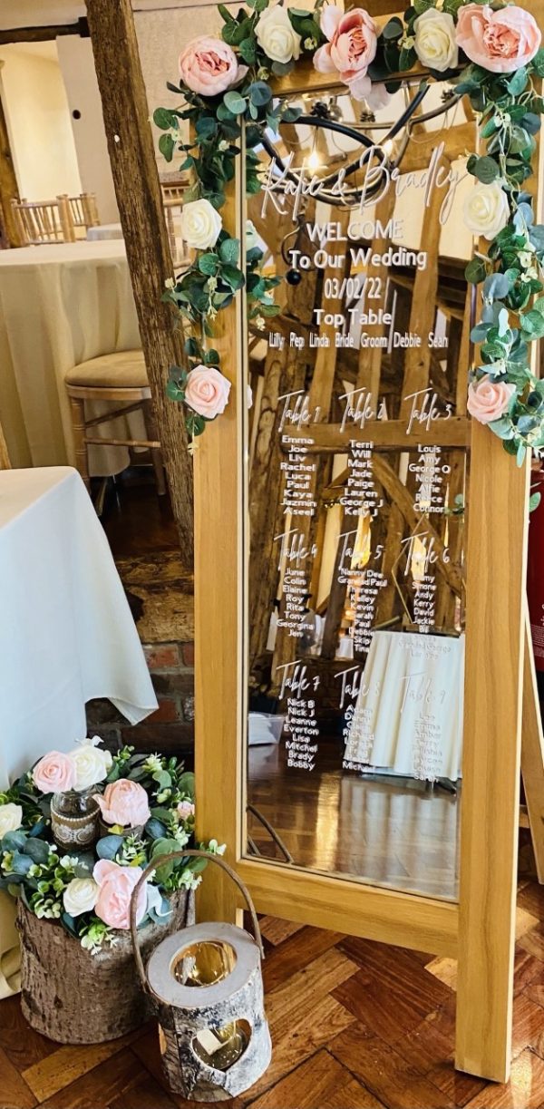 Free Standing Long Mirror Table Plan