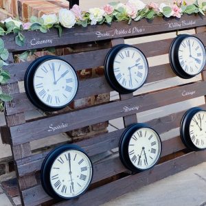 Order of the Day Dark Wood Clock