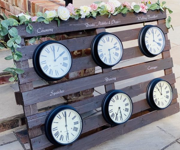 Order of the Day Dark Wood Clock