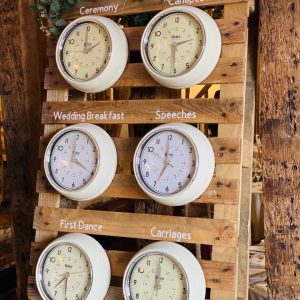 Order of the Day Light Wood Clock