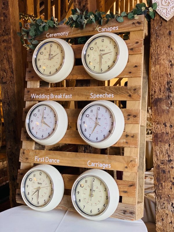 Order of the Day Light Wood Clock