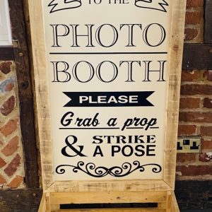 Large Rustic Photobooth Sign