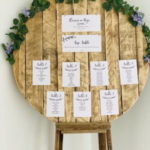Rustic Circle Table Plan