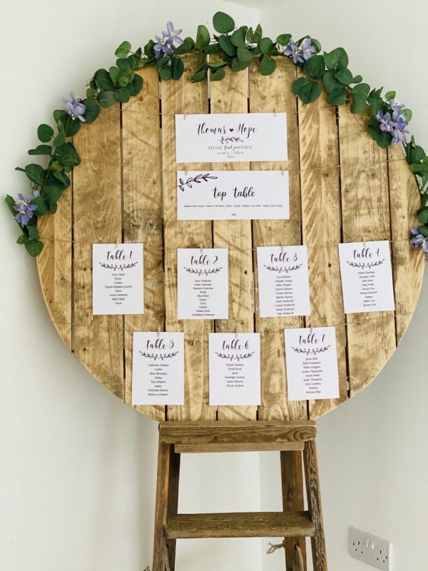 Rustic Circle Table Plan