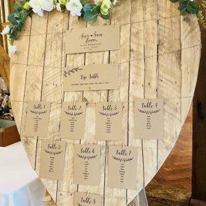 Rustic Large Heart Table Plan