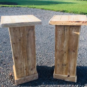 2x Rustic Podiums
