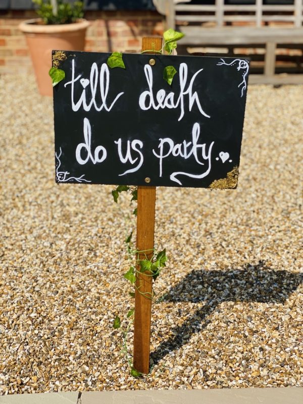 Till Death Do Us Party Sign