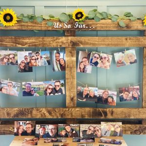 Us So Far Pallet and Sign