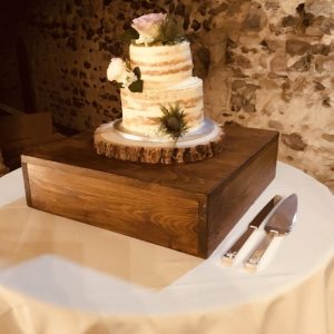 Wooden Square Cake Stand
