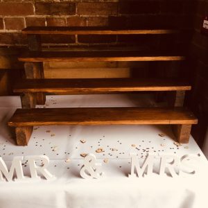 Wooden Step Cake Stand