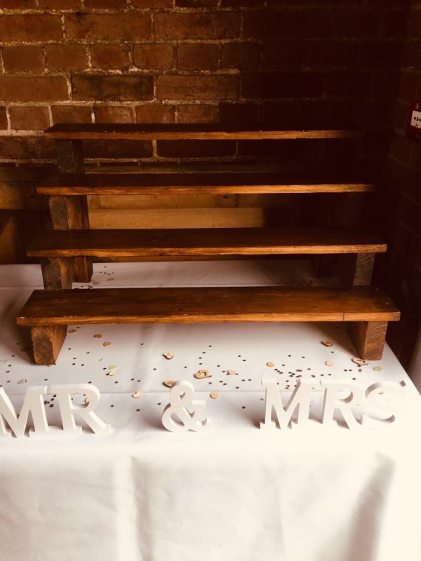 Wooden Step Cake Stand